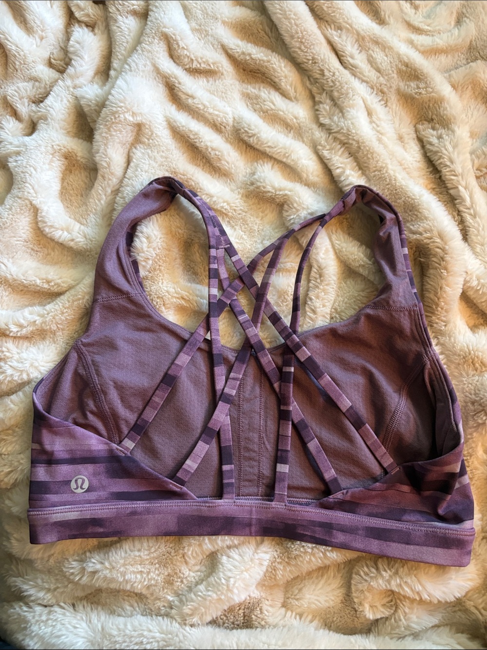 lululemon athletica Strappy Sports Bra in Mauve
